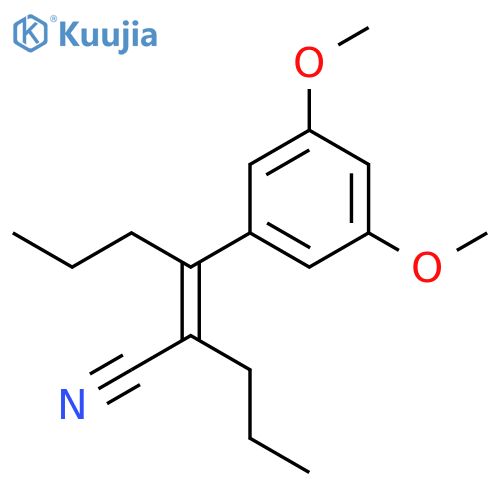 2-Hexenenitrile, 3-(3,5-dimethoxyphenyl)-2-propyl-, (2Z)- structure