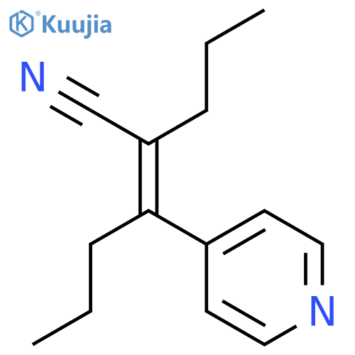 2-Hexenenitrile, 2-propyl-3-(4-pyridinyl)-, (2Z)- structure