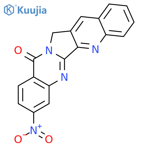 QUINO[2',3':3,4]PYRROLO[2,1-B]QUINAZOLIN-11(13H)-ONE, 8-NITRO- structure