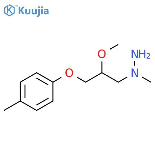 Hydrazine,1-[2-methoxy-3-(4-methylphenoxy)propyl]-1-methyl- structure