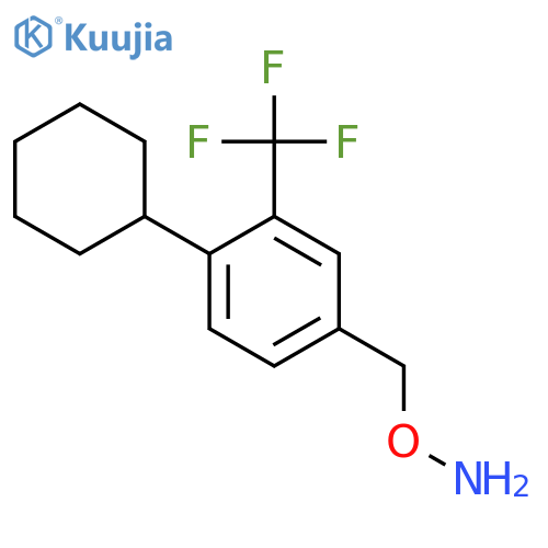O-4-Cyclohexyl-3-(trifluoromethyl)phenylmethylhydroxylamine structure