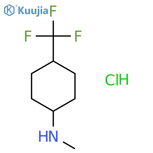 N-methyl-4-(trifluoromethyl)cyclohexan-1-amine hydrochloride, Mixture of diastereomers structure