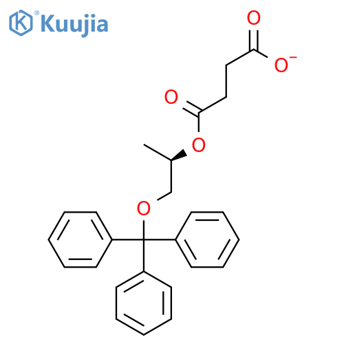 BUTANEDIOIC ACID, MONO[(1R)-1-METHYL-2-(TRIPHENYLMETHOXY)ETHYL] ESTER structure