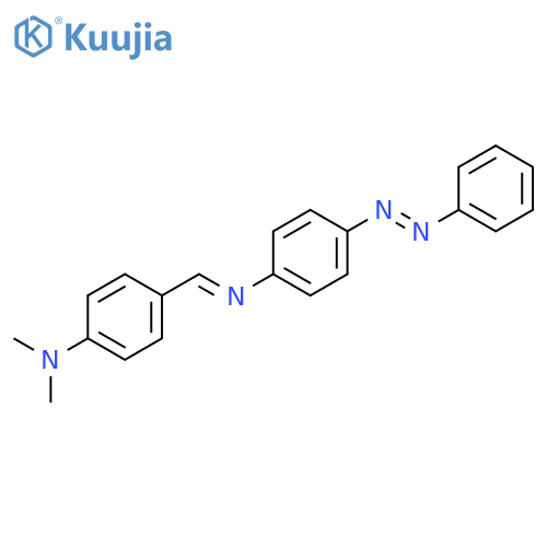 Benzenamine, N,N-dimethyl-4-[[[4-(phenylazo)phenyl]imino]methyl]- structure