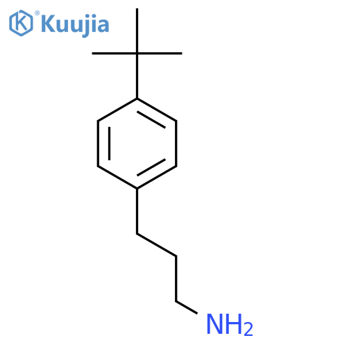 3-(4-tert-butylphenyl)propan-1-amine structure