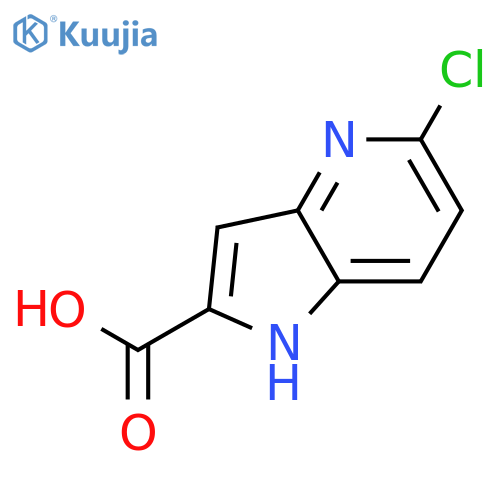 5-Chloro-1H-pyrrolo[3,2-b]pyridine-2-carboxylic acid structure