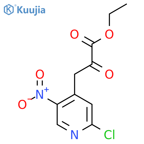 3-(2-Chloro-5-nitro-pyridin-4-yl)-2-oxo-propionic Acid ethyl ester structure