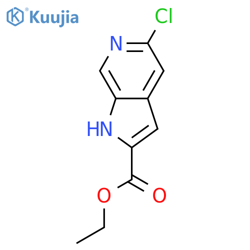 Ethyl 5-chloro-1H-pyrrolo[2,3-c]pyridine-2-carboxylate structure