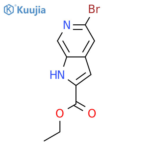 Ethyl 5-bromo-1H-pyrrolo[2,3-c]pyridine-2-carboxylate structure