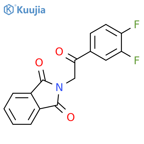 1H-ISOINDOLE-1,3(2H)-DIONE, 2-[2-(3,4-DIFLUOROPHENYL)-2-OXOETHYL]- structure