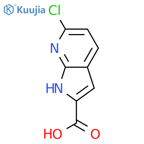 6-Chloro-1H-pyrrolo[2,3-b]pyridine-2-carboxylic acid structure