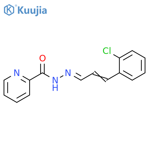 2-Pyridinecarboxylic acid,(2E)-[3-(2-chlorophenyl)-2-propenylidene]hydrazide structure