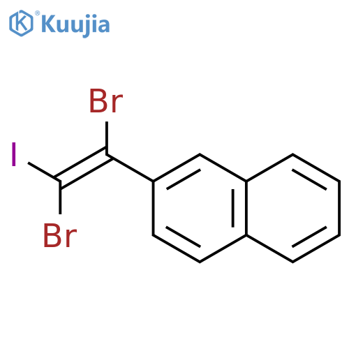 NAPHTHALENE, 2-(1,2-DIBROMO-2-IODOETHENYL)- structure