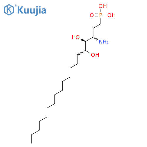 PHOSPHONIC ACID, [(3S,4S,5R)-3-AMINO-4,5-DIHYDROXYNONADECYL]- structure