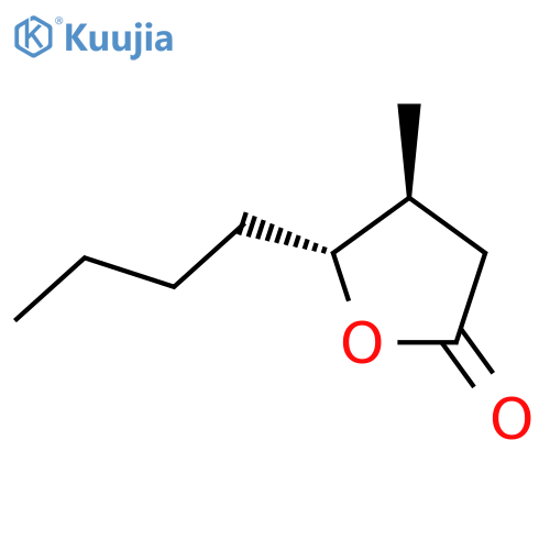 2(3H)-Furanone,5-butyldihydro-4-methyl-, (4S,5R)- structure