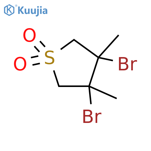 Thiophene,3,4-dibromotetrahydro-3,4-dimethyl-, 1,1-dioxide structure