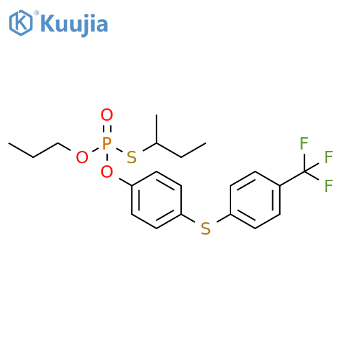 Phosphorothioic acid, S-(1-methylpropyl) O-propyl O-[4-[[4-(trifluoromethyl)phenyl]thio]phenyl] ester structure