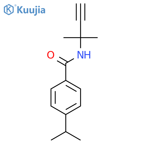 Benzamide,N-(1,1-dimethyl-2-propyn-1-yl)-4-(1-methylethyl)- structure
