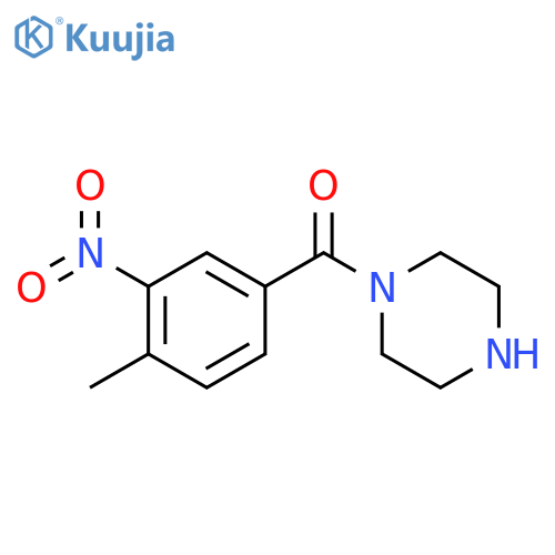 (4-toluoyl-3-nitro)piperazine structure