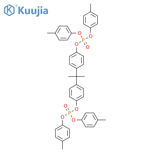 2,2-Bis[4-[bis(4-methylphenoxy)phosphinyloxy]phenyl]propane structure