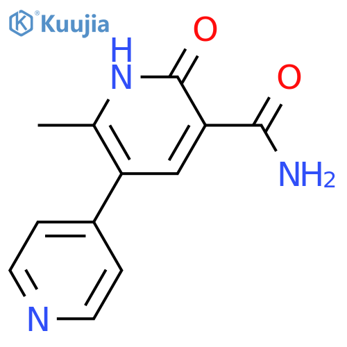 5-Descyano Milrinone 5-Carboxyamide structure