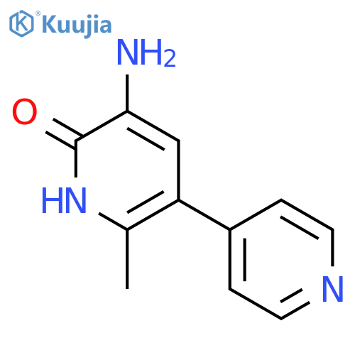 [3,4'-Bipyridin]-6(1H)-one, 5-amino-2-methyl- structure