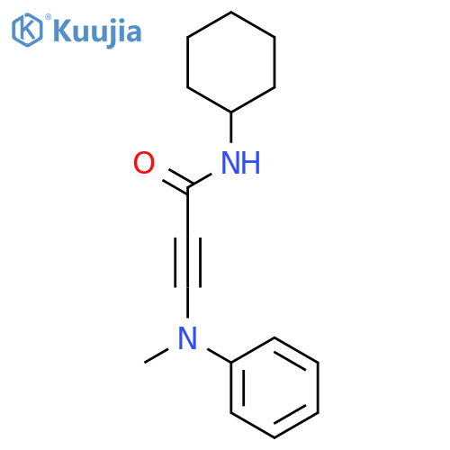 2-Propynamide, N-cyclohexyl-3-(methylphenylamino)- structure