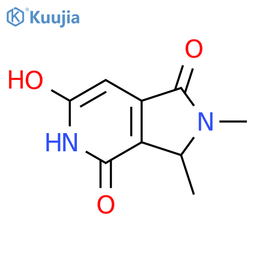 3,5-dihydro-6-hydroxy-2,3-dimethyl-1H-Pyrrolo[3,4-c]pyridine-1,4(2H)-dione structure