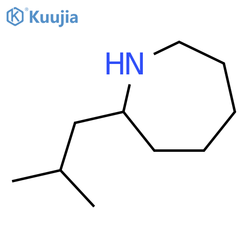 2-(2-methylpropyl)azepane structure