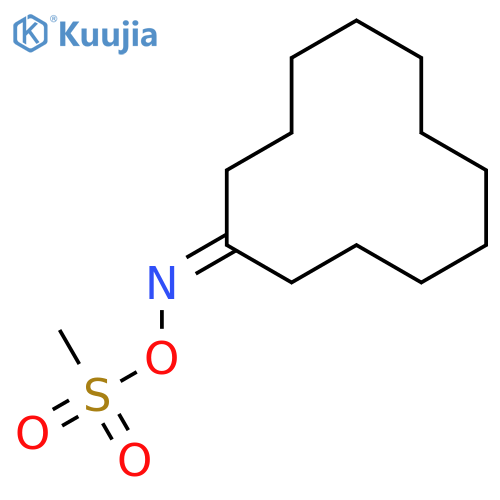 CYCLODODECANONE, O-(METHYLSULFONYL)OXIME structure
