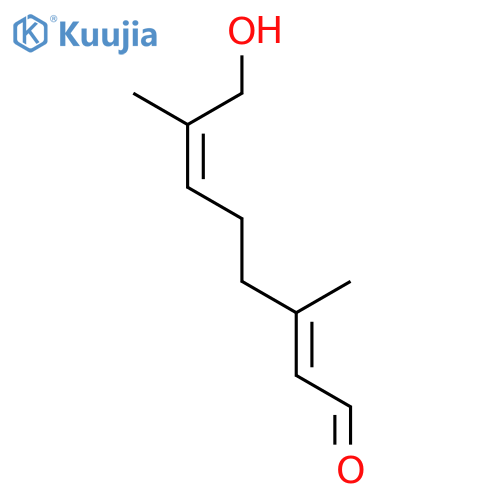 2,6-OCTADIENAL, 8-HYDROXY-3,7-DIMETHYL-, (E,E)- structure