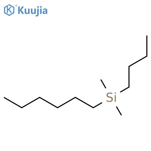 Silane, butylhexyldimethyl- structure