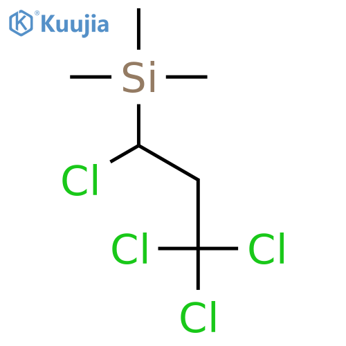 Silane, trimethyl(1,3,3,3-tetrachloropropyl)- structure