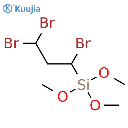 Trimethoxy(1,3,3-tribromopropyl)silane structure