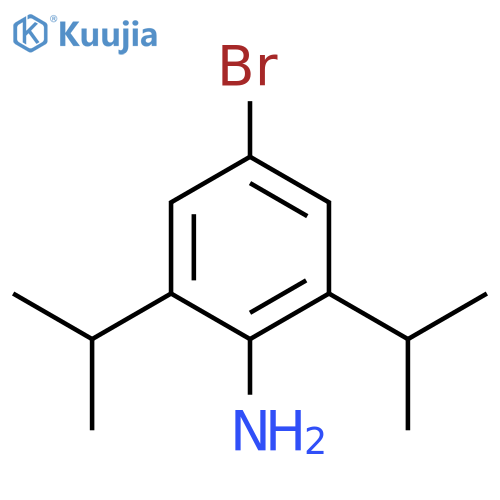 4-bromo-2,6-bis(propan-2-yl)aniline structure
