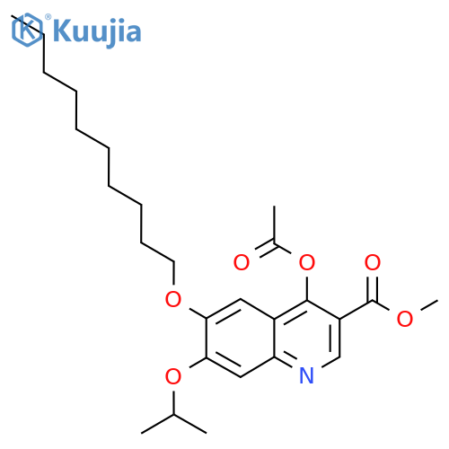4-Acetoxy-6-decyloxy-7-isopropoxy-3-methoxycarbonylquinoline structure