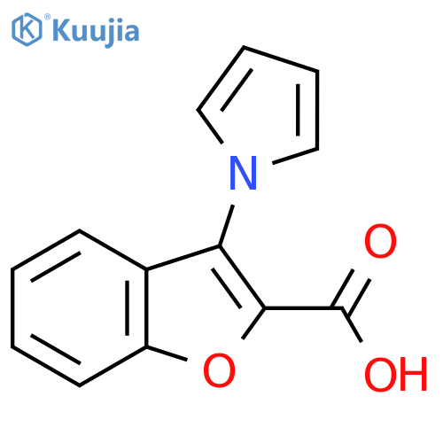 3-(1H-Pyrrol-1-yl)-1-benzofuran-2-carboxylic acid structure