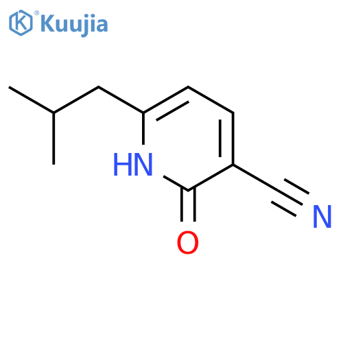 3-Pyridinecarbonitrile, 1,2-dihydro-6-(2-methylpropyl)-2-oxo- structure