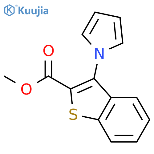 Methyl 3-(1H-pyrrol-1-yl)-1-benzothiophene-2-carboxylate structure
