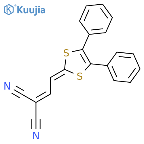 PROPANEDINITRILE, [(4,5-DIPHENYL-1,3-DITHIOL-2-YLIDENE)ETHYLIDENE]- structure