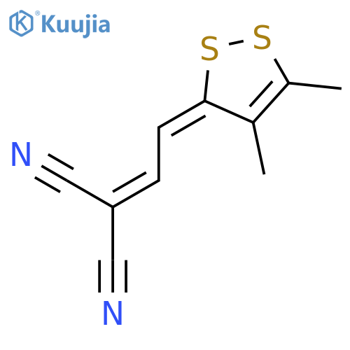 PROPANEDINITRILE, [(4,5-DIMETHYL-3H-1,2-DITHIOL-3-YLIDENE)ETHYLIDENE]- structure