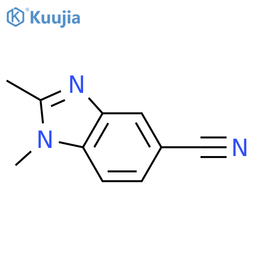 1,2-Dimethyl-1,3-benzodiazole-5-carbonitrile structure