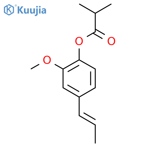(E)-isoeugenyl isobutyrate structure
