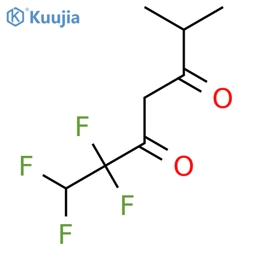 3,5-Heptanedione, 1,1,2,2-tetrafluoro-6-methyl- structure