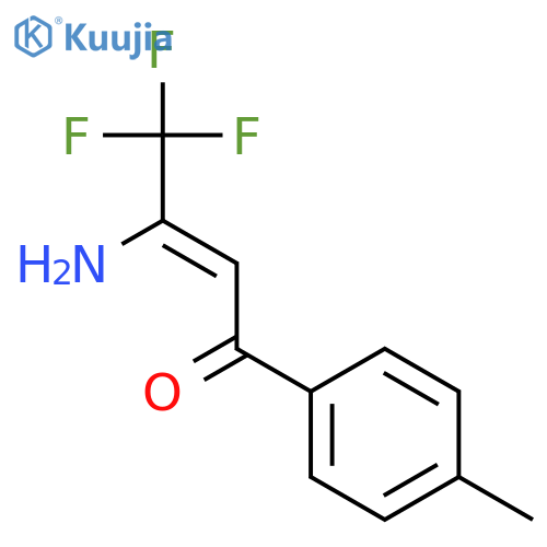 2-BUTEN-1-ONE, 3-AMINO-4,4,4-TRIFLUORO-1-(4-METHYLPHENYL)- structure