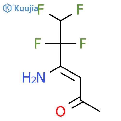 3-Hexen-2-one, 4-amino-5,5,6,6-tetrafluoro- structure