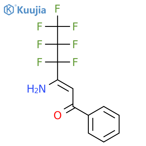2-Hexen-1-one, 3-amino-4,4,5,5,6,6,6-heptafluoro-1-phenyl- structure