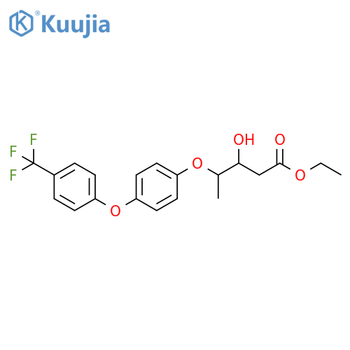 Pentanoic acid, 3-hydroxy-4-[4-[4-(trifluoromethyl)phenoxy]phenoxy]-, ethyl ester (9CI) structure