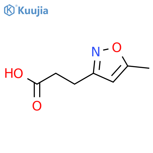 3-Isoxazolepropanoicacid, 5-methyl- structure