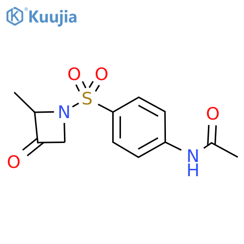 N-[4-[(2-Methyl-3-oxo-1-azetidinyl)sulfonyl]phenyl]acetamide structure